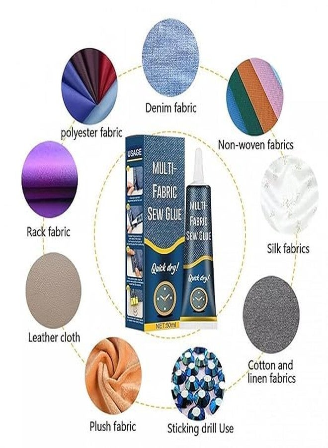Daesyn Deal Quick Dry Fabric Glue - No-Sew Liquid Stitch for Clothes Repair | Ultra-Strong, Waterproof & Permanent Adhesive for Fabric, Denim, Leather & More | Fast Drying & Easy to Use - Image 2